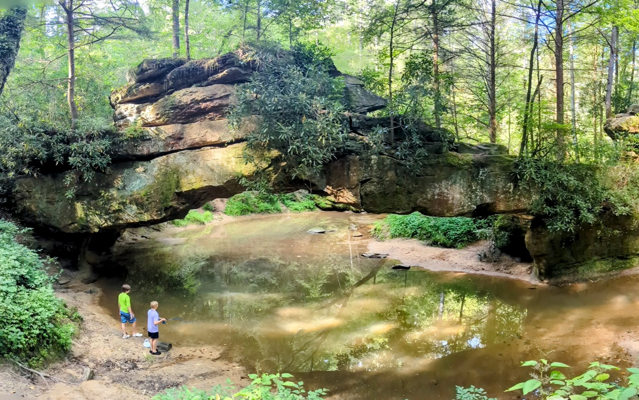 Rock Bridge natural arch Red River Gorge